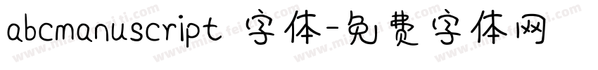 abcmanuscript 字体字体转换